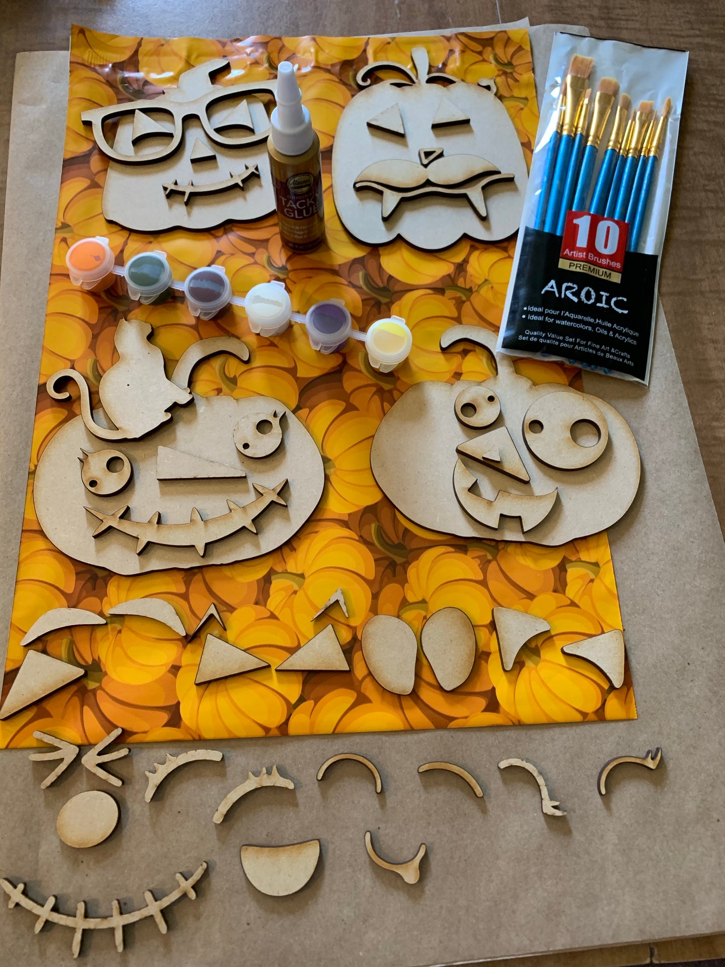 Kit de pintura de calabaza