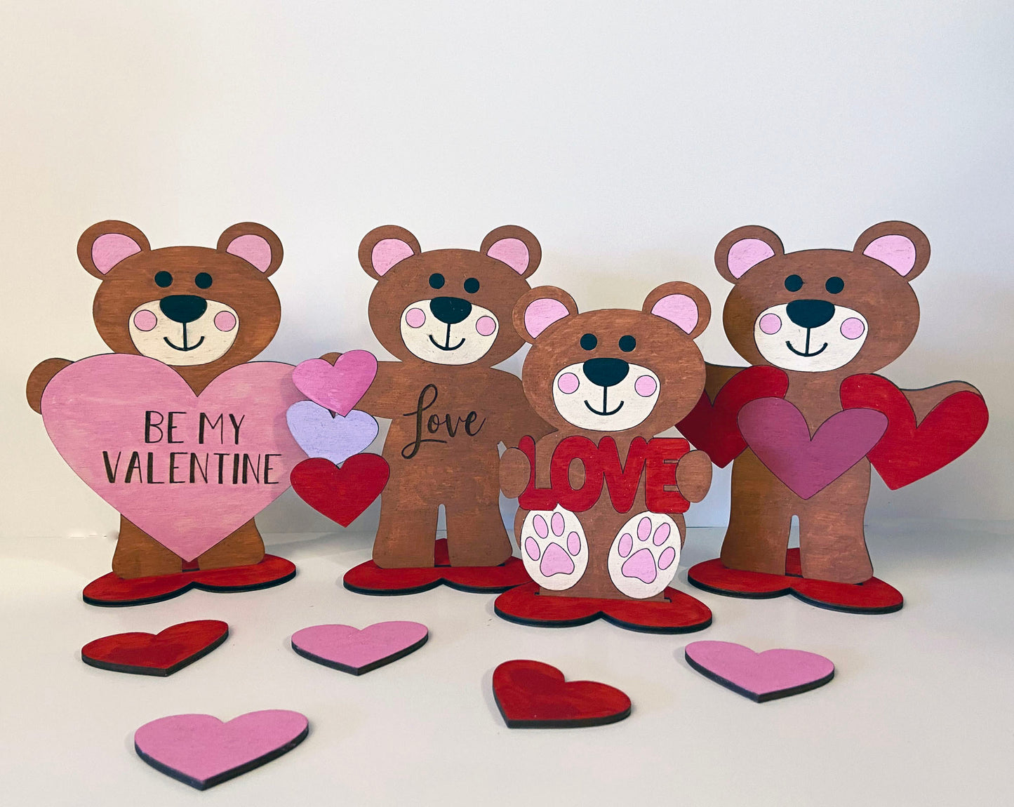 Valentine’s Day Teddy Bears - Ready to Paint