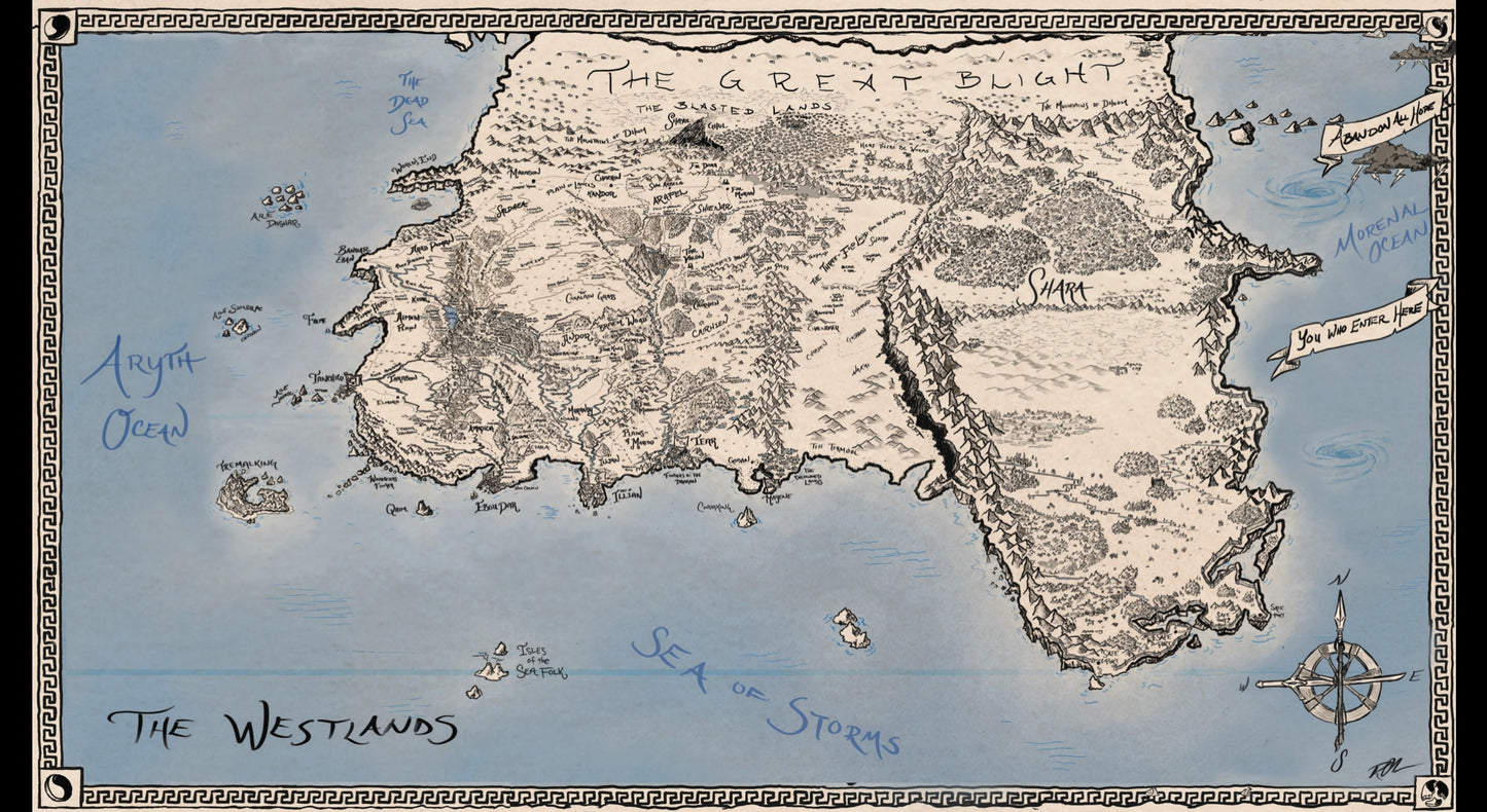 Original Map: The World of the Wheel of Time by Rob Christianson