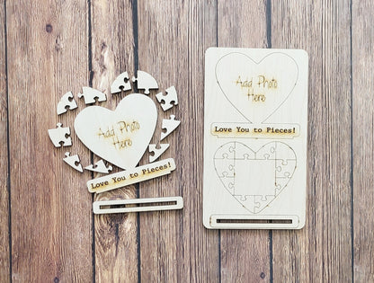 Love You to Pieces Pop-Out - Kit de pintura para niños listo para pintar