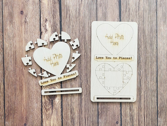 Love You to Pieces Pop-Out - Kit de pintura para niños listo para pintar