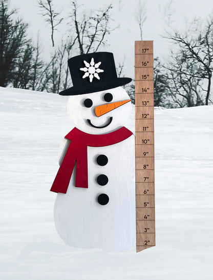 Snowman with Snow Ruler - Ready to Paint