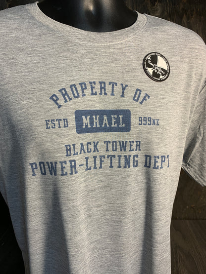 Black Tower Power Lifting - Wheel of Time Inspired  Souvenir Lightweight  Tees