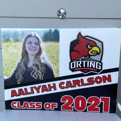 2024 Senior Photo Yard Sign - 24 x 18 Full Color