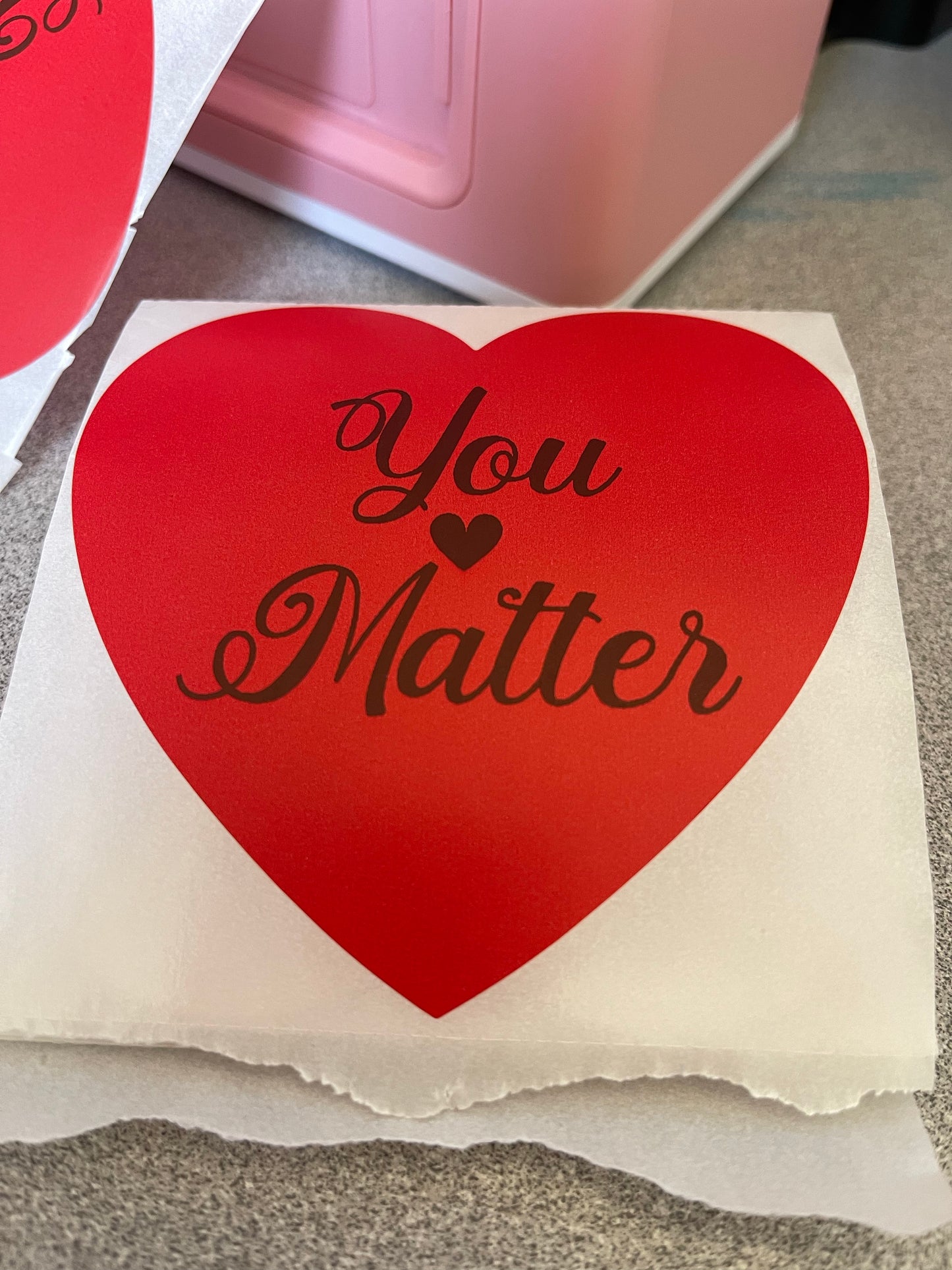 Pegatinas de San Valentín con forma de corazón - 10 cm