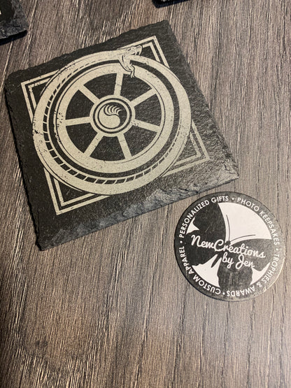 WWN - Slate Serpent Coasters