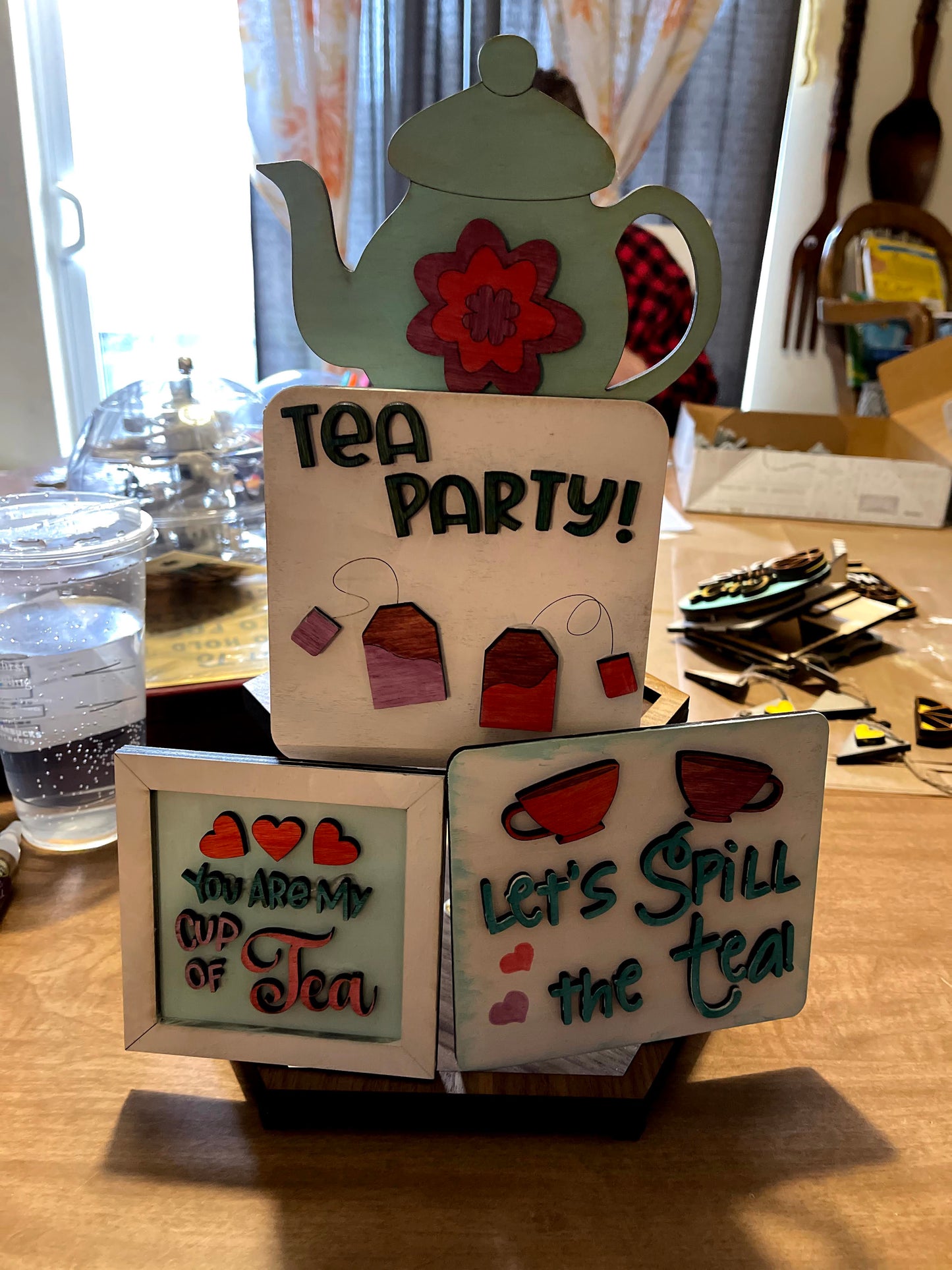 Kit para fiestas de té: ideal para bandejas escalonadas, listo para pintar