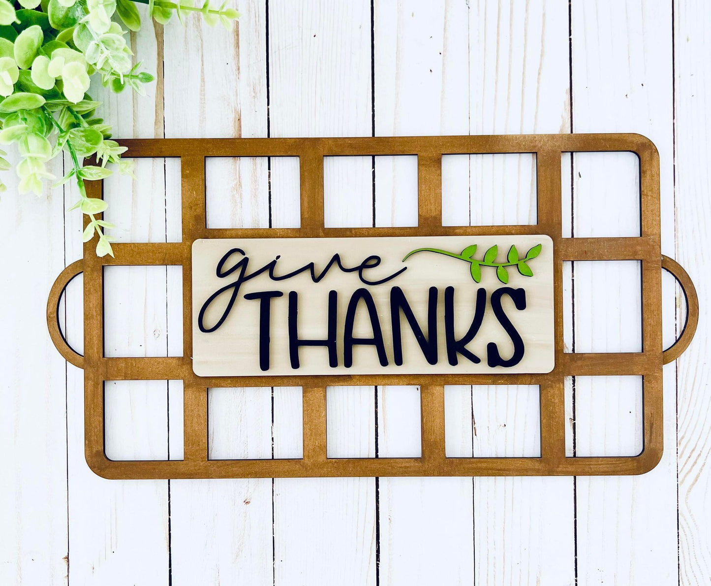 Faux Basket Give Thanks - Ready to Paint Kit