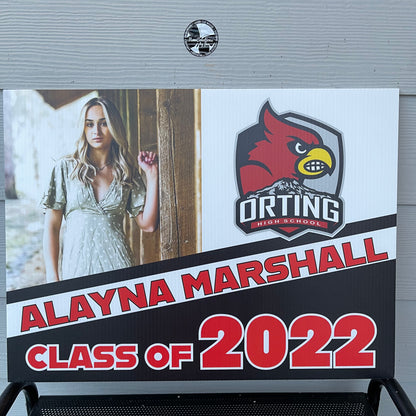 2024 Senior Photo Yard Sign - 24 x 18 Full Color