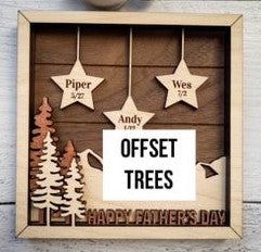Hanging Stars Frame Sign - Personalized & Finished