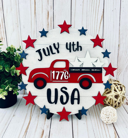 Kit de pintura para hacer tú mismo para el 4 de julio de Truck USA: ¡Fiesta en una caja!