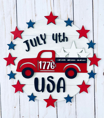 Kit de pintura para hacer tú mismo para el 4 de julio de Truck USA: ¡Fiesta en una caja!