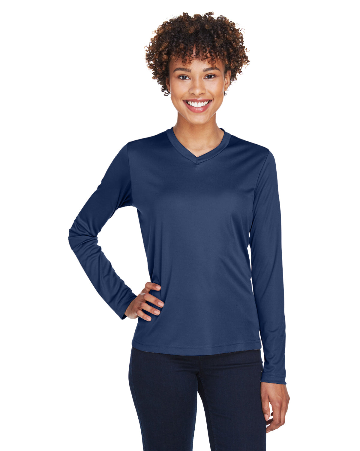 Camiseta de manga larga de rendimiento Zone para mujer del Equipo 365
