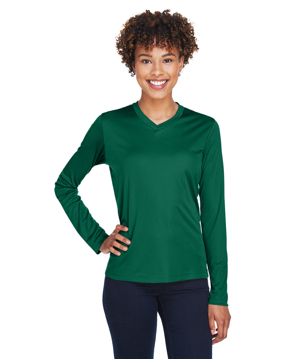Camiseta de manga larga de rendimiento Zone para mujer del Equipo 365
