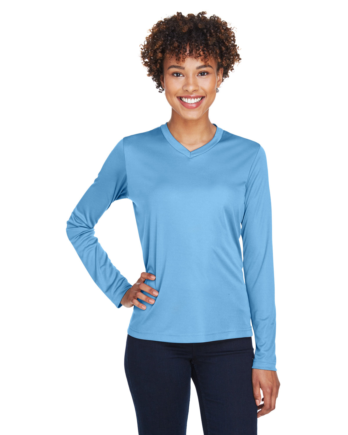Camiseta de manga larga de rendimiento Zone para mujer del Equipo 365
