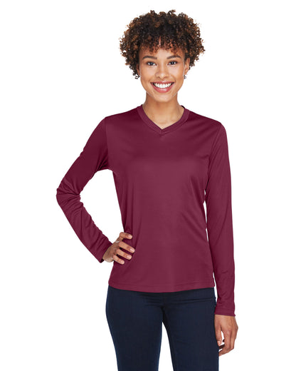 Camiseta de manga larga de rendimiento Zone para mujer del Equipo 365