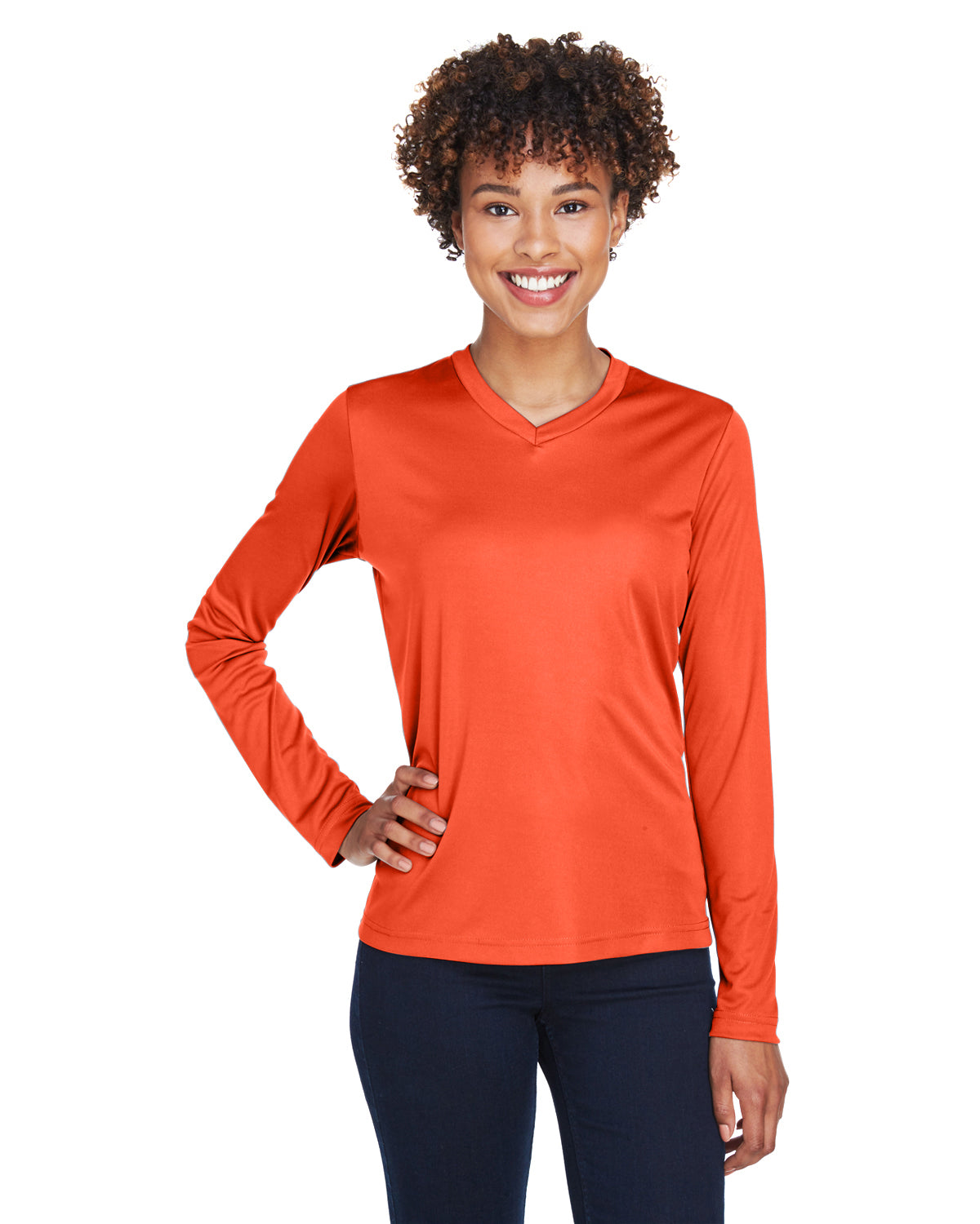 Camiseta de manga larga de rendimiento Zone para mujer del Equipo 365