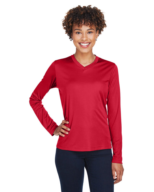 Camiseta de manga larga de rendimiento Zone para mujer del Equipo 365