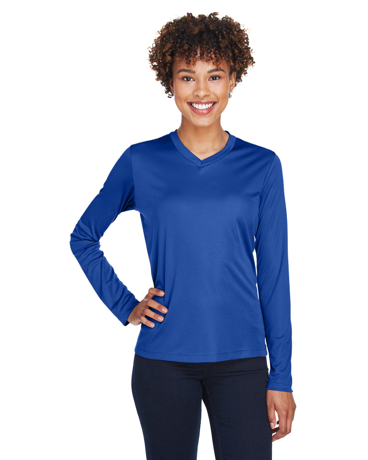 Camiseta de manga larga de rendimiento Zone para mujer del Equipo 365