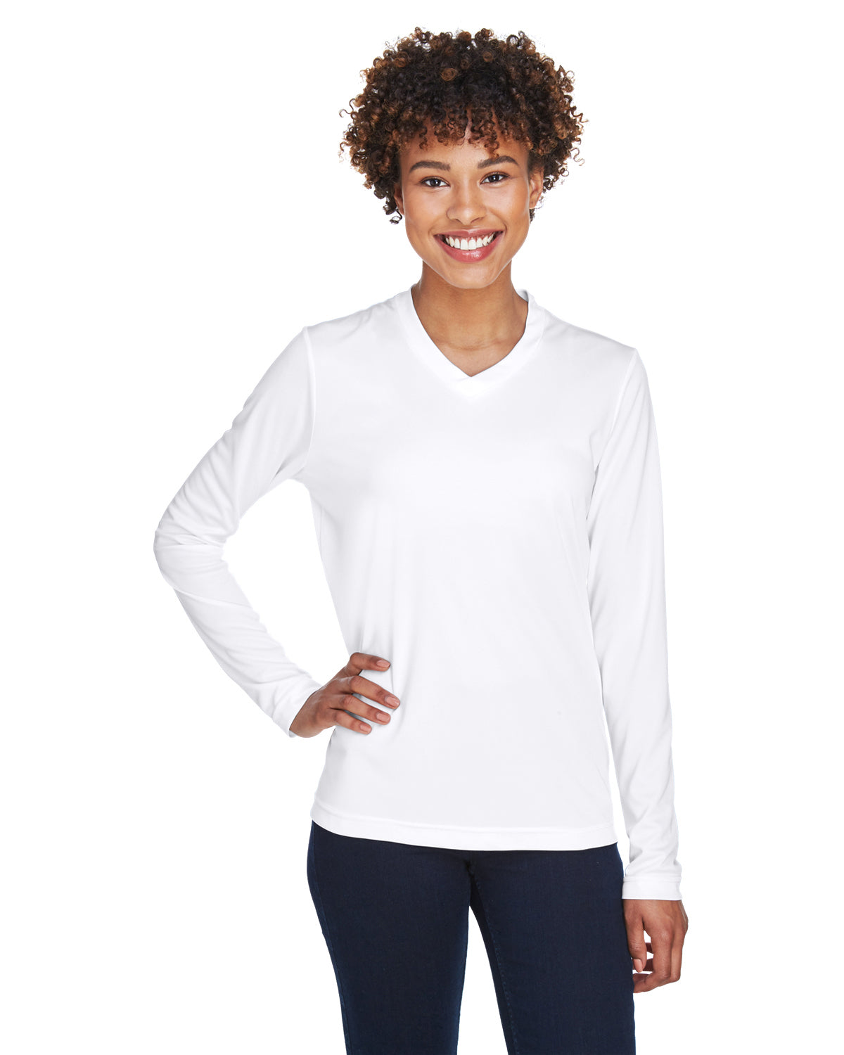 Camiseta de manga larga de rendimiento Zone para mujer del Equipo 365