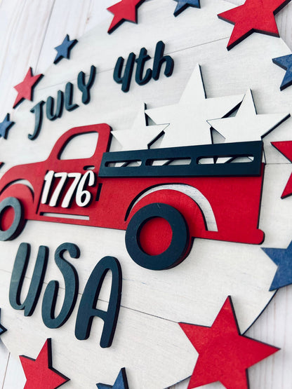 Kit de pintura para hacer tú mismo para el 4 de julio de Truck USA: ¡Fiesta en una caja!